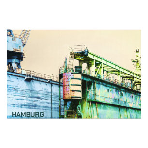 Hamburg Hafen - Dock - Sachers Art - Fotodruck