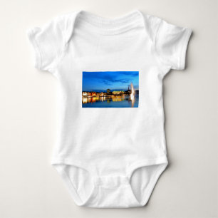 Hamburg Hafen Hafen Hafen Deutschland Alster Night Baby Strampler