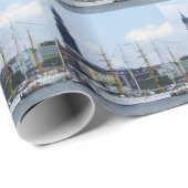 Hamburg Hafen Hafen Hafen Hafen Michel Deutschland Geschenkpapier (Rolleneckpunkt)