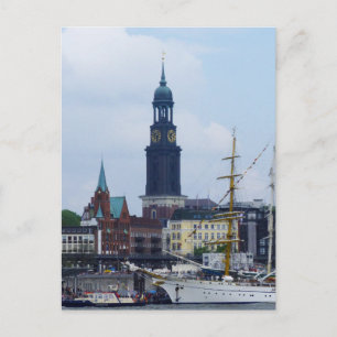 Hamburg Hafen Hafen Hafen Hafen Michel Deutschland Postkarte