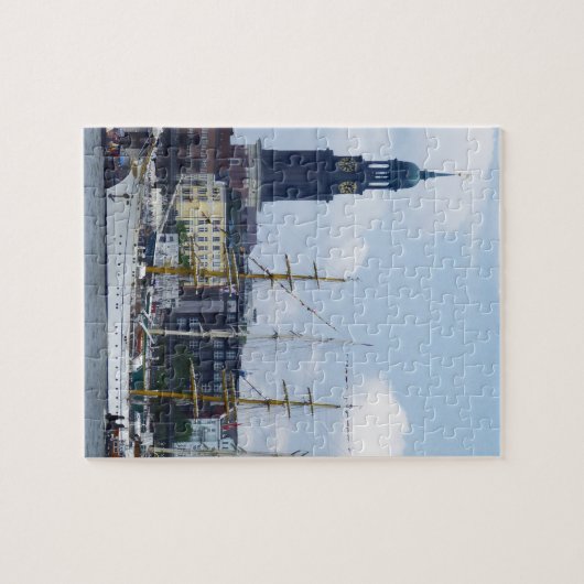 Hamburg Hafen Hafen Hafen Michel Deutschland Rezep Puzzle (Horizontal)