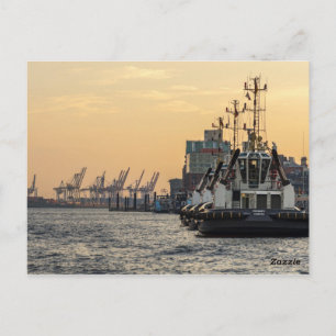 Hamburg hafen postkarte