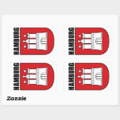 Hamburg (Hanse) Rechteckiger Aufkleber (Blatt)