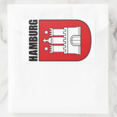 Hamburg (Hanse) Rechteckiger Aufkleber (Tasche)