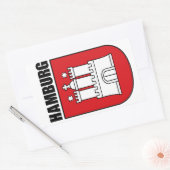 Hamburg (Hanse) Rechteckiger Aufkleber (Umschlag)