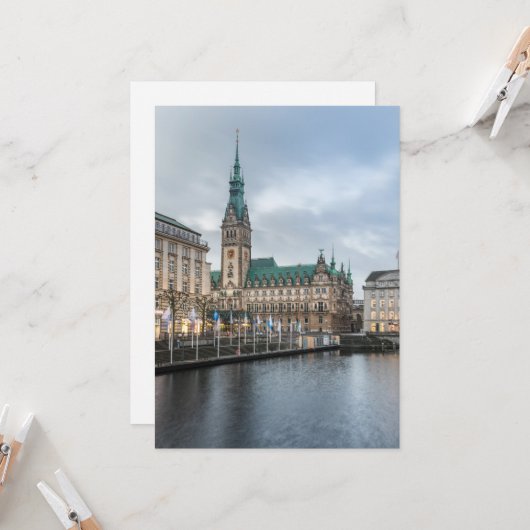 Hamburg Karte (Vorderseite/Rückseite Beispiel)