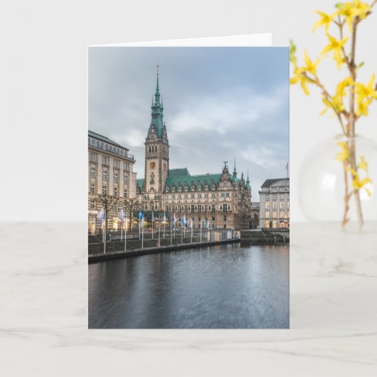 Hamburg Karte (Gelbe Blume)