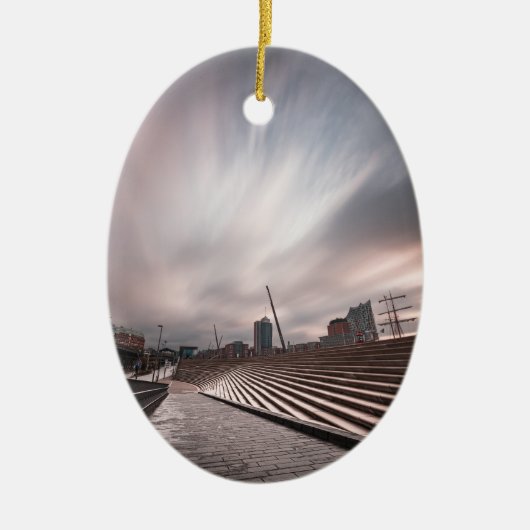 Hamburg Keramik Ornament (Vorne)