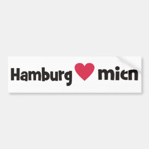 Hamburg liebt mich autoaufkleber