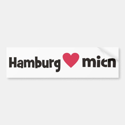 Hamburg liebt mich autoaufkleber (Vorne)