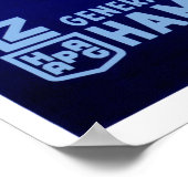 Hamburg Linie Art Deco Poster (Ecke)