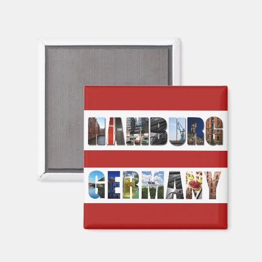 Hamburg Magnet (Vorderseite/Rückseite)