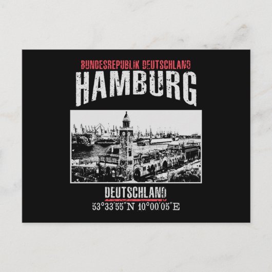 Hamburg Postkarte (Vorderseite)