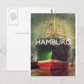 Hamburg Postkarte (Vorne/Hinten)