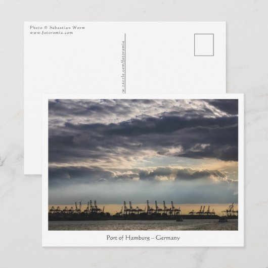Hamburg Postkarte (Vorne/Hinten)