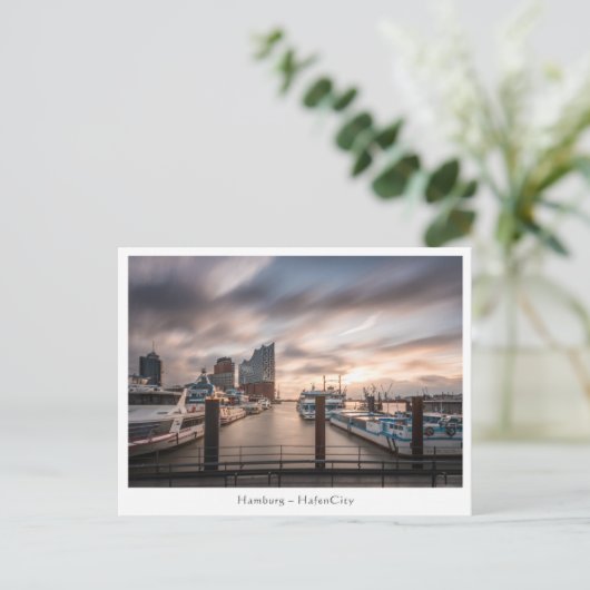 Hamburg Postkarte (Stehend Vorderseite)