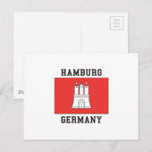 Hamburg Postkarte (Vorne/Hinten)