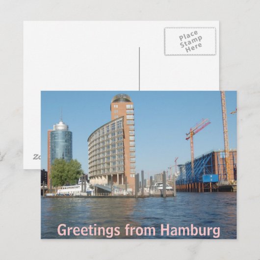 Hamburg Postkarte (Vorne/Hinten)