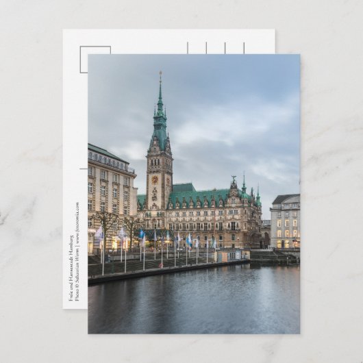 Hamburg Postkarte (Vorne/Hinten)