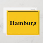 Hamburg Postkarte (Vorne/Hinten)