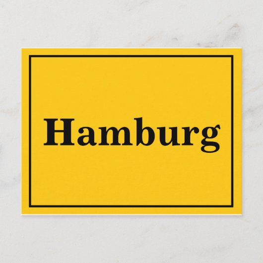 Hamburg Postkarte (Vorderseite)