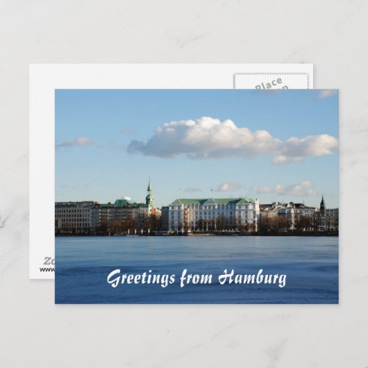 Hamburg Postkarte (Vorne/Hinten)