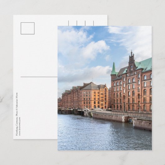 Hamburg Postkarte (Vorne/Hinten)