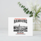 Hamburg Postkarte (Stehend Vorderseite)