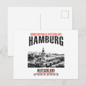 Hamburg Postkarte (Vorne/Hinten)
