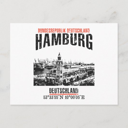 Hamburg Postkarte (Vorderseite)