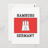 Hamburg Postkarte (Vorne/Hinten)