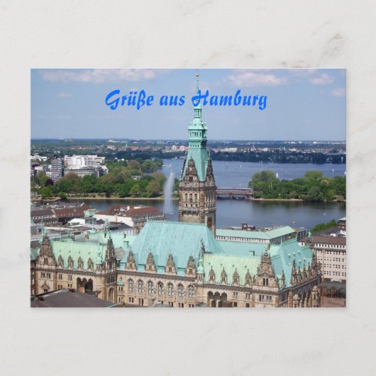 Hamburg Postkarte (Vorderseite)