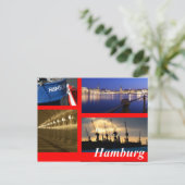 Hamburg Postkarte (Stehend Vorderseite)