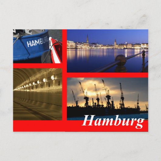 Hamburg Postkarte (Vorderseite)