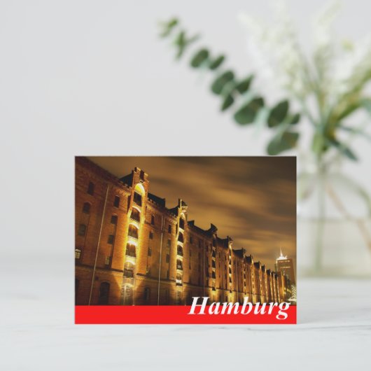 Hamburg Postkarte - Speicherstadt (Stehend Vorderseite)