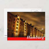 Hamburg Postkarte - Speicherstadt (Vorne/Hinten)