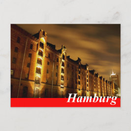 Hamburg Postkarte - Speicherstadt
