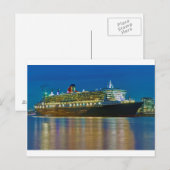 Hamburg Queen Marry 2 Postkarte (Vorne/Hinten)