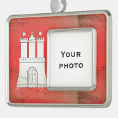 Hamburg Rahmen-Ornament Silber (Links)