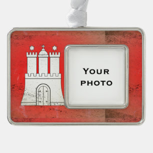 Hamburg Rahmen-Ornament Silber