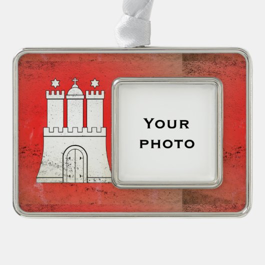 Hamburg Rahmen-Ornament Silber (Vorderseite)