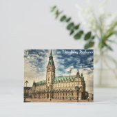 Hamburg Rathaus, Deutschland Postkarte (Stehend Vorderseite)