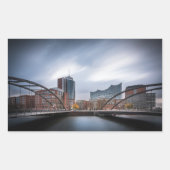 Hamburg Rechteckiger Aufkleber (Vorderseite)