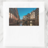 Hamburg Rechteckiger Aufkleber (Tasche)