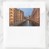 Hamburg Rechteckiger Aufkleber (Tasche)