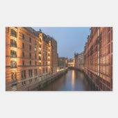 Hamburg Rechteckiger Aufkleber (Vorderseite)