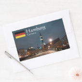 Hamburg Rechteckiger Aufkleber (Umschlag)