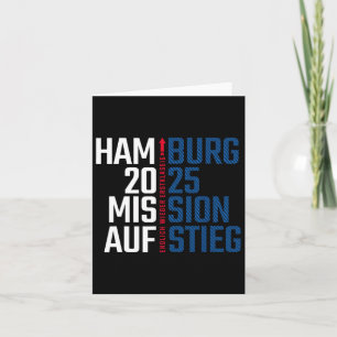Hamburg Rise 2025 Fan Design Fußball Liebe  Karte
