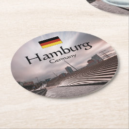 Hamburg Runder Pappuntersetzer