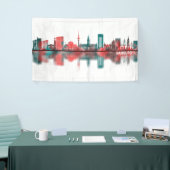 Hamburg Skyline Banner (Messeveranstaltung)